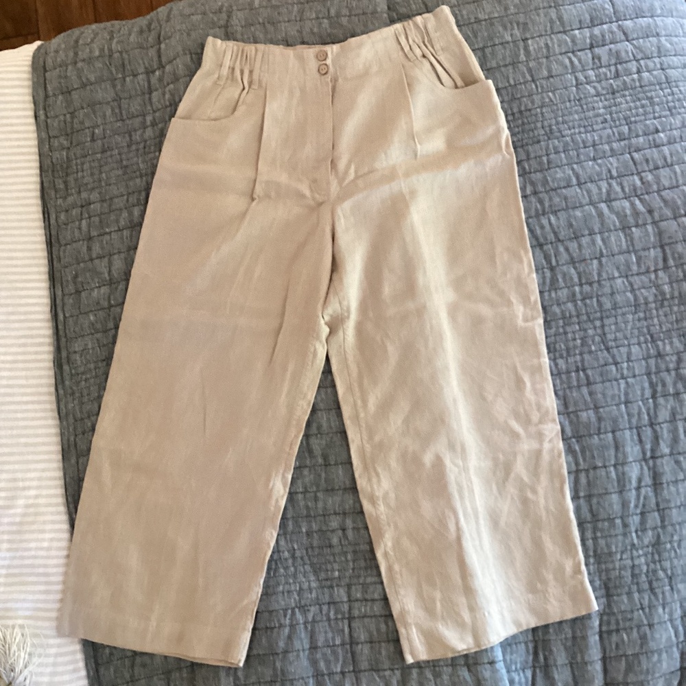 NPL Damme Pants L, wide leg crop